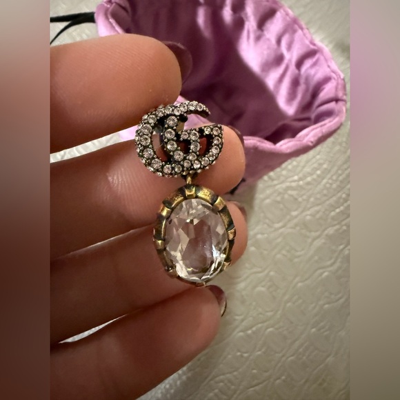 Gucci Crystal Earrings. Authentic - Picture 3 of 6
